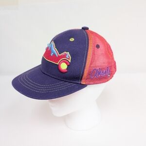 Aksels Neon Pink And Purple Snap Back Colorado Baseball Hat